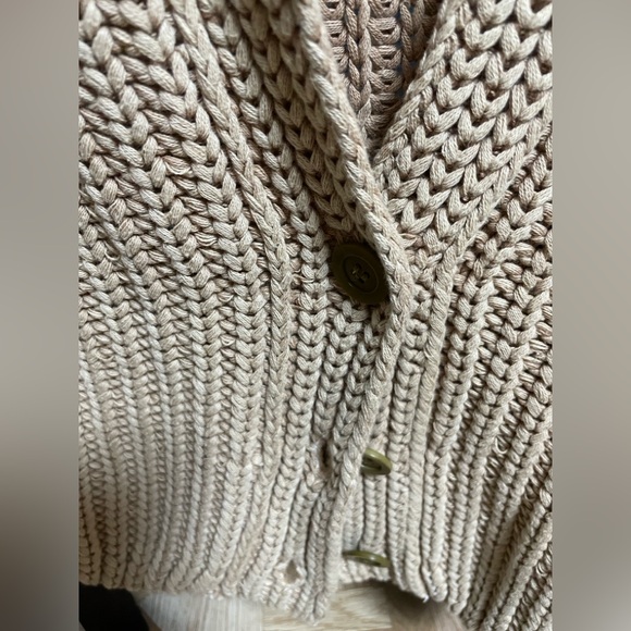 Sweet Nothing Cardi - Free People Button-Up Knit Cardigan in Sandcastle - Picture 7 of 11